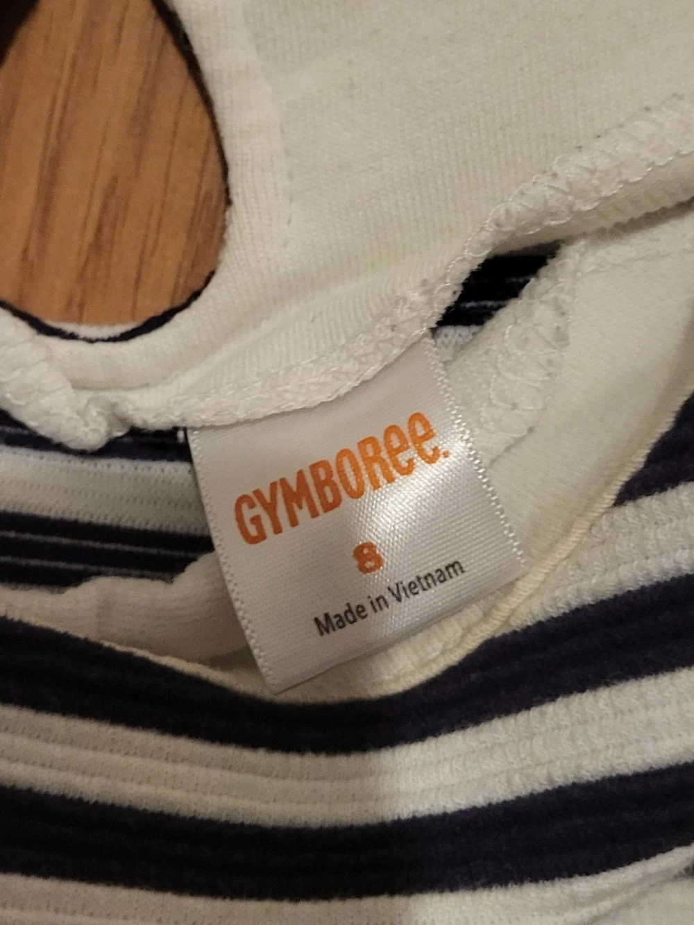 Gymboree Black & White Striped Cap-Sleeve Fit-and-Flare Dress